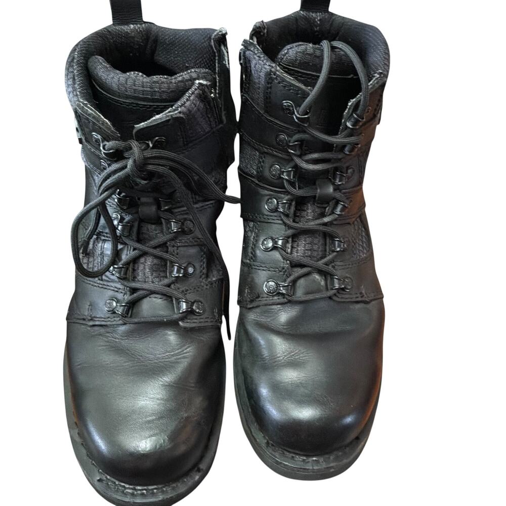 Men's Sz 11 HARLEY DAVIDSON Lensfield 5" BlackSide Zip Motorcycle Boots EUC